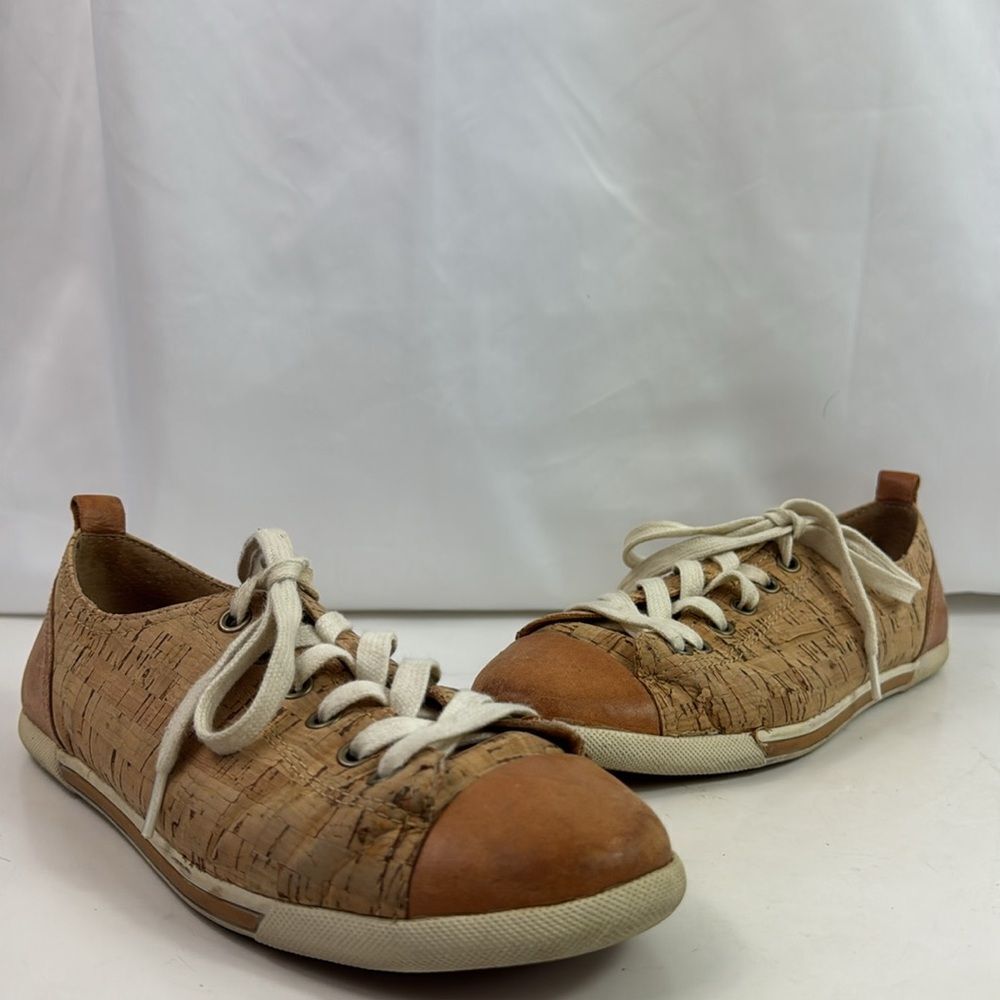 Kork-ease Silvia Brown Cork Leather Women's Sneakers - Picture 3 of 16